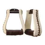 Tough 1 Stirrups Royal King Laced Rawhide Deep Roper 57-5892. Fixed Price $59.83.