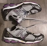 New Balance 1080V2 Womens Size 8B Gray/purple Running Shoes Sneakers. Fixed Price $20.00.