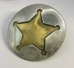 Set Of 3 Star In Circle Conchos.very Nice.classic-western-for Saddles,belts,etc. Fixed Price $15.99.