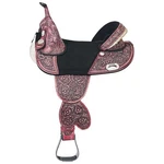 C-O-16 Treeless Western Trail Barrel Racing American Leather Saddle Hilason. Fixed Price $749.95.