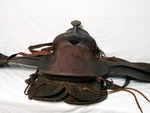 Vintage Jc Higgins 15" Western Bear Trap Saddle Ranch Trail Riding 23-31 Leather. Fixed Price $150.00.