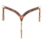 Hilason Western Breast Collar Tack American Leather Tan For Horses. Fixed Price $64.95.