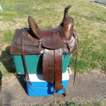Antique John Clark & Son Portland Leather Saddle Over 100 Years Old Real Nice. Fixed Price $990.00.
