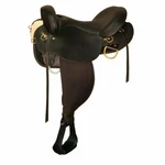Horse Highbank Leather And Cordura Endurance Saddle By Circle Y, Model 6916. Fixed Price $1499.00.