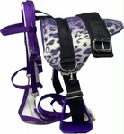 Miniature Horse / Sm Pony Bareback Saddle Pad Set Purple - Bitless Bridle. Fixed Price $74.99.