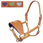 Tahoe Tack Basket Weave Usa Leather Heart Inlay Bronc Halter- Multiple Colors. Fixed Price $44.95.
