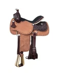 Silver Royal Western Saddle Half Breed Roper Suede Brown SR230. Fixed Price $1037.83.
