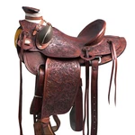 87BH Hilason Western Horse Wade Saddle American Leather Ranch Roping Mahogany. Fixed Price $749.95.