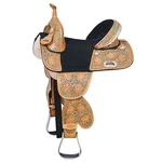 C-Q-12 In Child Treeless Horse Saddle Western American Leather Barrel Hilason. Fixed Price $599.95.