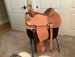 Martin Custom Saddlery Western Team Roping With Bison Seat New. Fixed Price $4849.00.