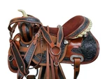 Western Saddle Trail Horse Barrel Racing Pleasure Used Leather Tack 15 16 17 18. Fixed Price $299.98.