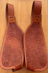 New Circle Y Tooled Replacement Western Saddle Fenders (pair). Fixed Price $225.00.