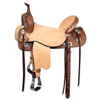 76HS Hilason Western Horse Barrel Flex Trail Saddle American Leather Brown. Fixed Price $749.95.