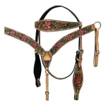 Hilason Western Horse Headstall Breast Collar Tack American Leather Tan And. Fixed Price $119.95.