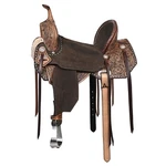 57HS Flex Tree Western Horse Saddle In American Leather Barrel Trail By Hilason. Fixed Price $749.95.