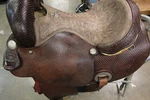 Billy Cook 16" Barrel Saddle Brown Seat Greenville Texas (02RIE26CA). Fixed Price $699.99.