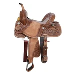 Double Exotic Golden Gator Barrel Saddle - 15 Inch. Fixed Price $420.00.
