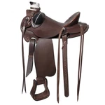 Dark Brown 17 In Hilason Western Horse Wade Saddle American Leather Ranch. Fixed Price $749.95.