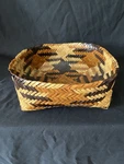 Eva Wolfe Attributed Cherokee Rivercane Double Weave Basket Excellent. Fixed Price $599.00.