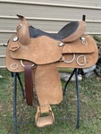 15" Rough Out Royal King Western Training Saddle. Fixed Price $425.00.