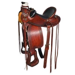 Western Horse Wade Saddle Leather Ranch Roping Dark Brown Hilason. Fixed Price $749.95.