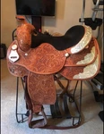 15 Inch Billy Royal Western Pleasure Show Saddle. Fixed Price $1250.00.
