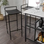 Jonathan Y BSL1004 Svelte Iron Saddle-seat Low-back Bar Stool W/ Foot Rest. Fixed Price $173.99.