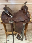 14 Billy Cook Maker Poker Classic Barrel Racing Saddle Model Sulphur 2031. Fixed Price $1195.00.