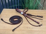 Top Quality Western Horse Headstall Bridle & Reins Set Silver Conchos Pretty. Fixed Price $75.00.