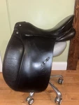 Dressage Saddle Otto Schumacher 17 Inch. Fixed Price $400.00.