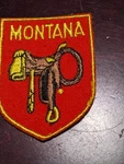 Montana Horse Saddle Western Vintage State Souvenir Embroidered Patch Badge. Fixed Price $5.00.