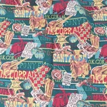 Hoffman Fabric Cowboy Western Ranch Saddle Boots Ok Corral Cotton 2 Yards. Fixed Price $15.00.
