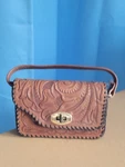 Leather Tooled Saddle Hand Embossed Vintage 1950'S PURSE(3249HMT). Fixed Price $49.99.