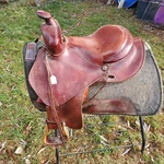 Fallis Balanced Ride Saddle, 14.5 Cushion Seat. Fixed Price $1250.00.