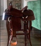 14 South Texas Tack Roping Saddle Dark Chocolate With Qh Bars. Fixed Price $2400.00.