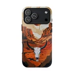 Ink - Iphone/galaxy/pixel Tough Case Terracotta Desert Cow Skull Horns. Fixed Price $49.99.