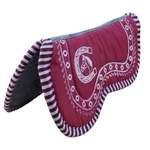 Carona Cola De Pato Vino Charra Horse Saddle Pad. Fixed Price $95.00.