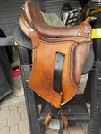 Custom Leather Orthoflex Saddle In Light Brown. Fixed Price $1100.00.