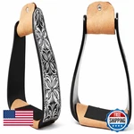 Challenger Horse 5 Black Aluminum Engraved Slanted Offset Western Saddle. Fixed Price $85.92.