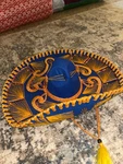 Vintage Pigalle Mexican Royal Blue And Gold Sombrero Western Mariachi Hat Xxxxxx. Fixed Price $62.95.