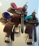 Popular Western Mini Pony Trail Barrel 12" Toy Souvenir 1ST Saddle 5 Seat Colors. Fixed Price $197.60.
