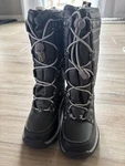 Nwt Lands End Kids Winter Snow Boots Black Silver Stars Youth Us 11 Eu 28. Fixed Price $24.00.