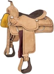 14" Western Trail Saddle - Roughout Leather Suede Seat King Series Tough. Fixed Price $515.81.