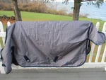 New 69'' Saxon 600D Standard Medium Weight Waterproof Turnout Blanket Gusset. Fixed Price $77.00.