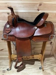 16 Dakota Sweptback Trainer Western Work Saddle Model 421. Fixed Price $950.00.