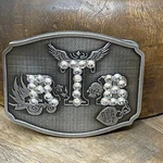 Rtb Real Tough Bitch Belt Buckle Clear Bling New Box Skull Biker Babe. Fixed Price $20.00.
