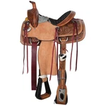 Double Classic Stitch Cowpoke Roper Style Horse Saddle - 14 Inch. Fixed Price $370.00.
