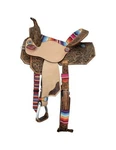 Silver Royal Western Saddle Serape Print Barrel Floral Conchos SR777. Fixed Price $737.83.