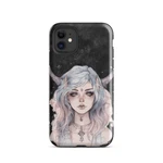 Watercolor Whimsigoth Pastel Portrait Goat Horns Tough Case For Iphone. Fixed Price $30.00.