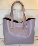 New Coach 58660 Soft Lilac Pebbled Leather Derby Tote. Fixed Price $110.00.